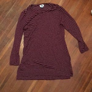 Old navy burgundy tunic